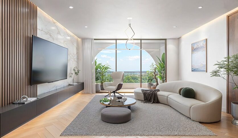 01-Lounge-R1-836×484 Bohemian Residences, Luxury Apartments for Sale in Nyarutarama, Kigali