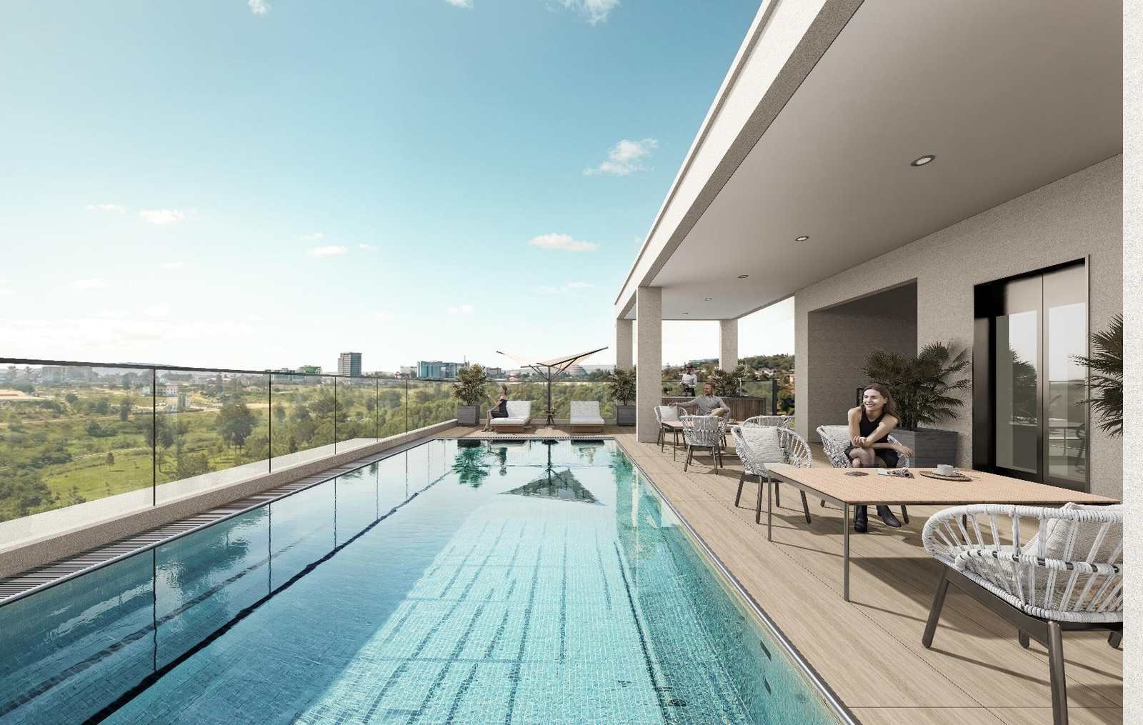 08-rooftop-pool-resort-living Golf Central Residences Apartments for Sale in Kigali