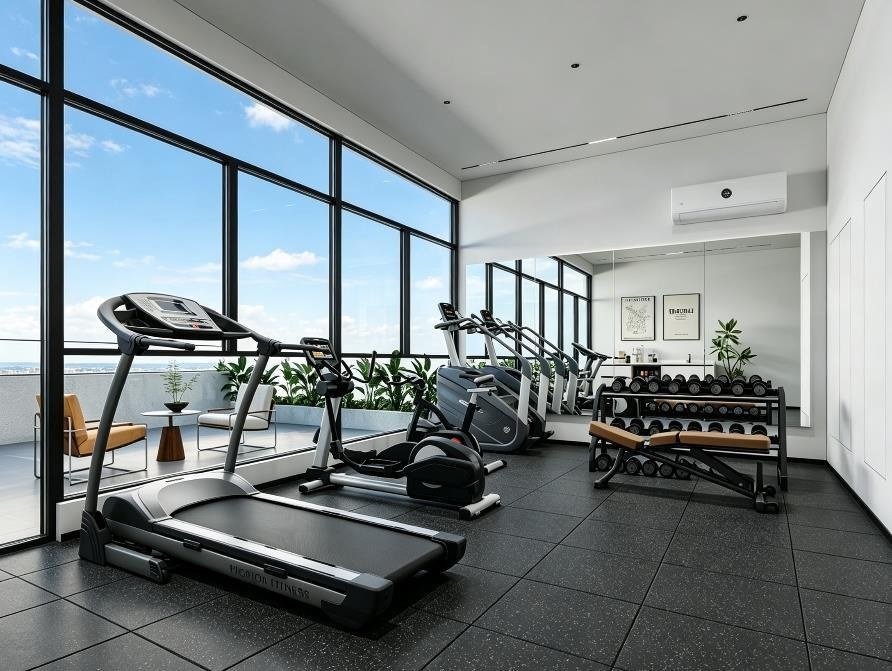 11-skyline-gym Golf Central Residences Apartments for Sale in Kigali