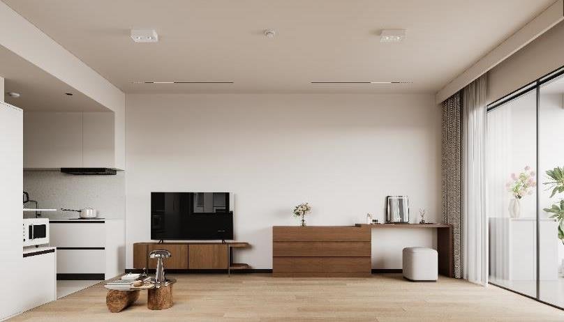 21-studio-living-area Golf Central Residences Apartments for Sale in Kigali