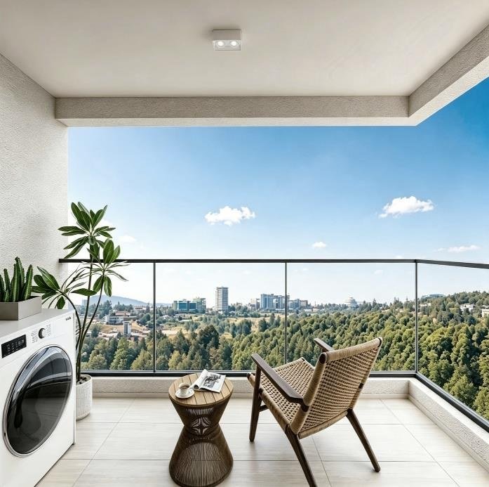 1.8 m deep balcony